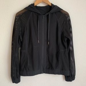 Lululemon Mesh On Mesh Zip Up Hooded Jacket Small